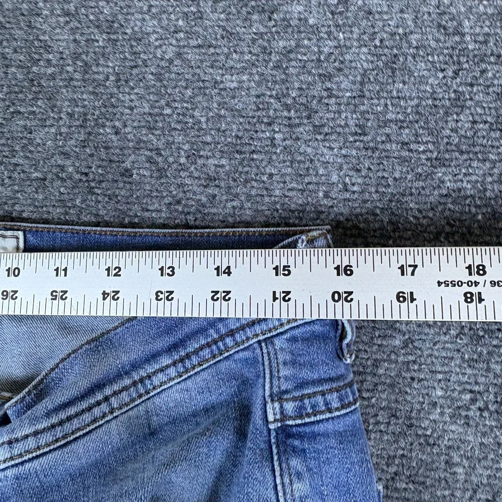 Empyre Surplus Co. Skeletor Jeans Mens 34 Blue Denim Stretch Mid Rise Skinny Leg